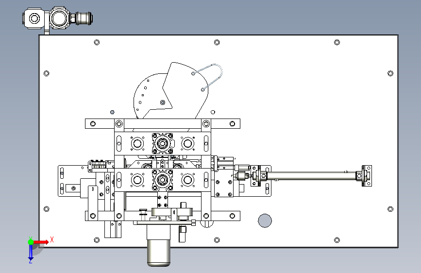 N95口罩耳带焊接机设备3D图 俯视图