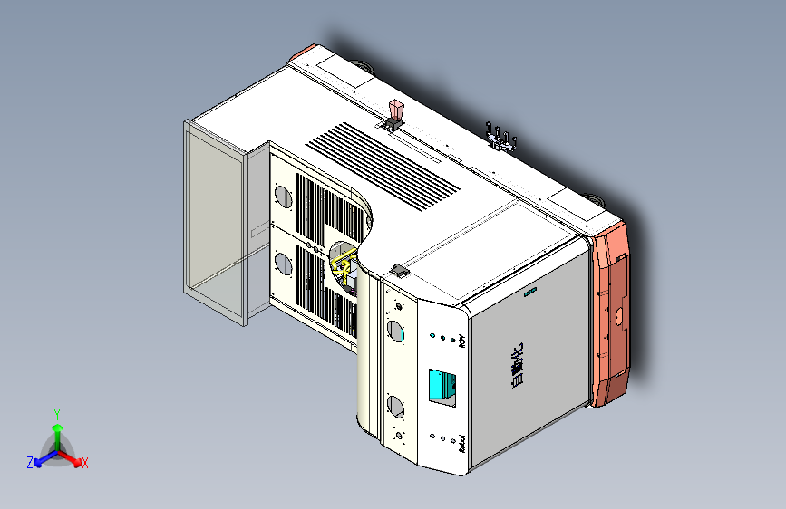 RGV小车集成轨道式车载机器人3D图纸