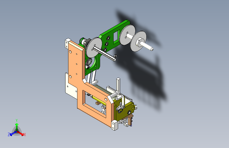 SMT贴标机三维模型