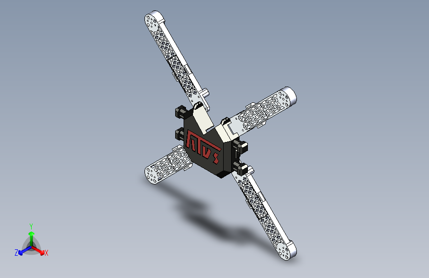 tiger-i四轴无人机3D图模型