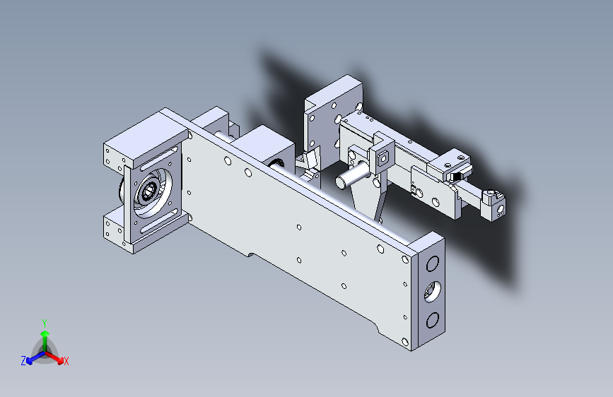 夹紧截断装置3D图纸