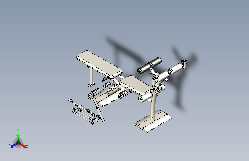 健身器材3D图纸