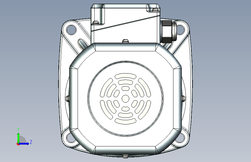 精研立式标准电机 s250v01-L 左侧视图