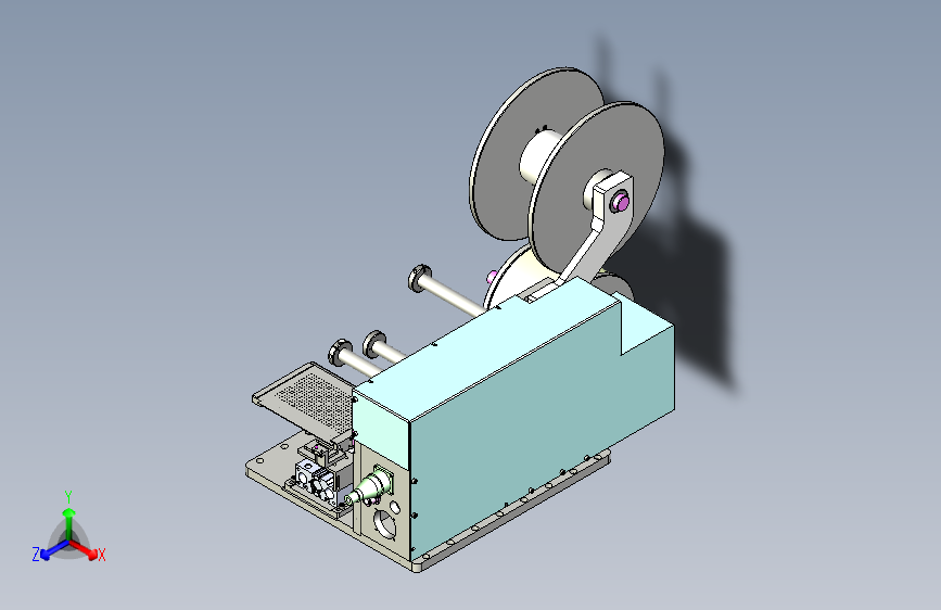 卷料剥离机3D图纸