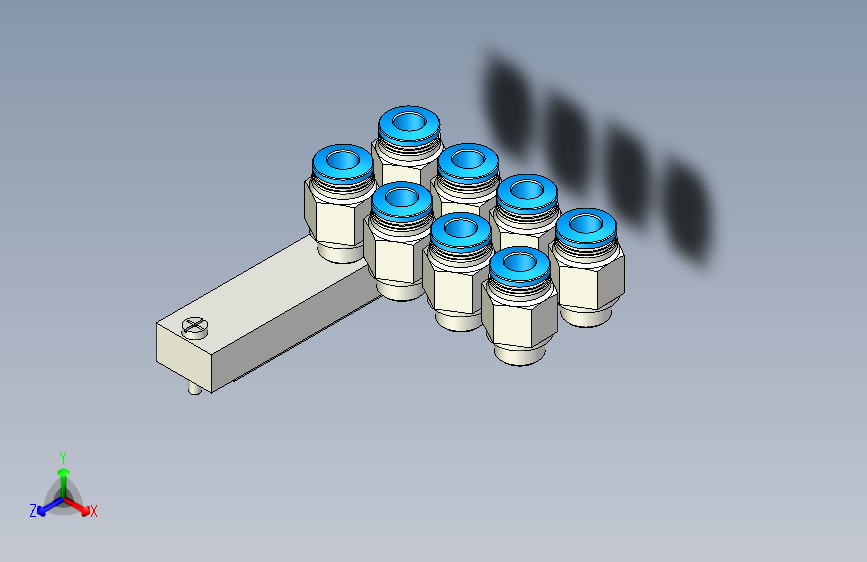 冷却器扩管设备3D图纸