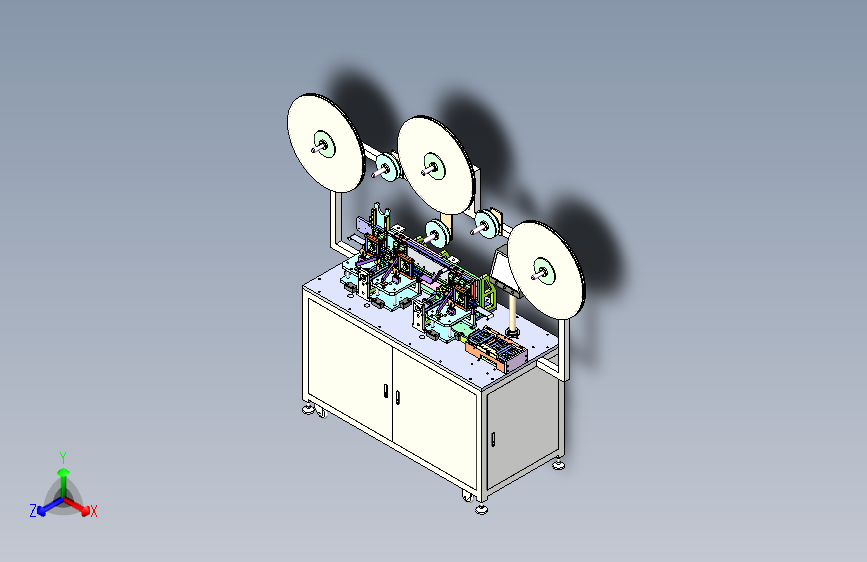 连接器插PIN折料机3D图模型
