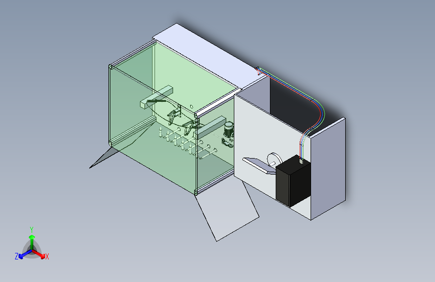 汽车雨刮器试验台3D模型