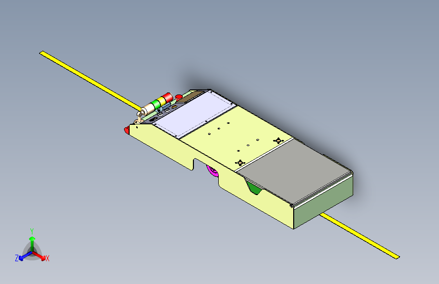潜入式AGV小车3D图纸模型