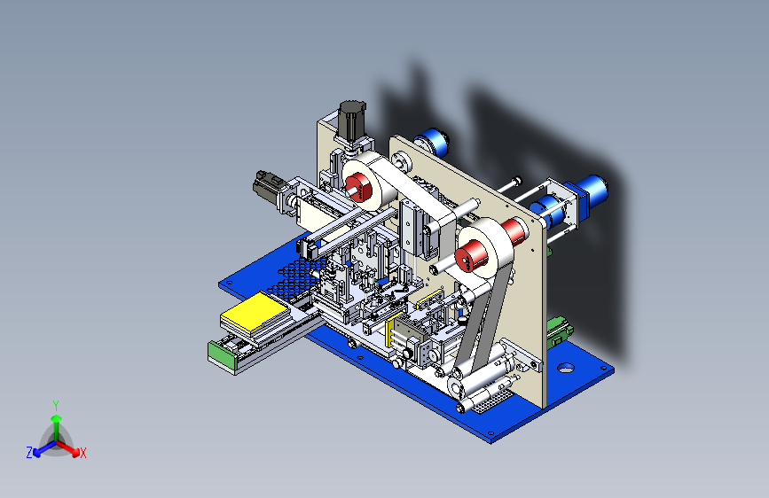 手机偏光片全自动贴合机3D图纸