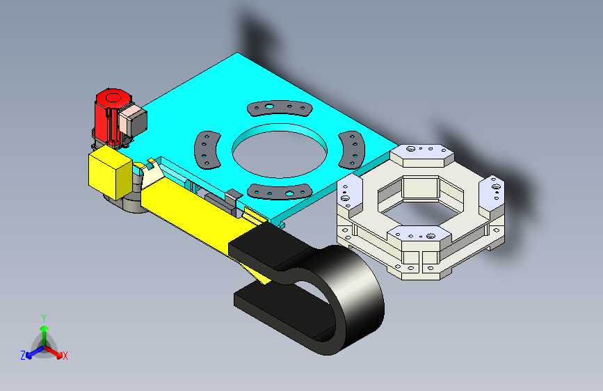 ABB机械夹手3D数模