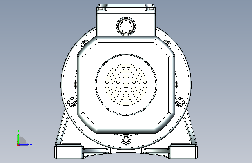 JSCC变频减速电机 f750h02-U 左侧视图