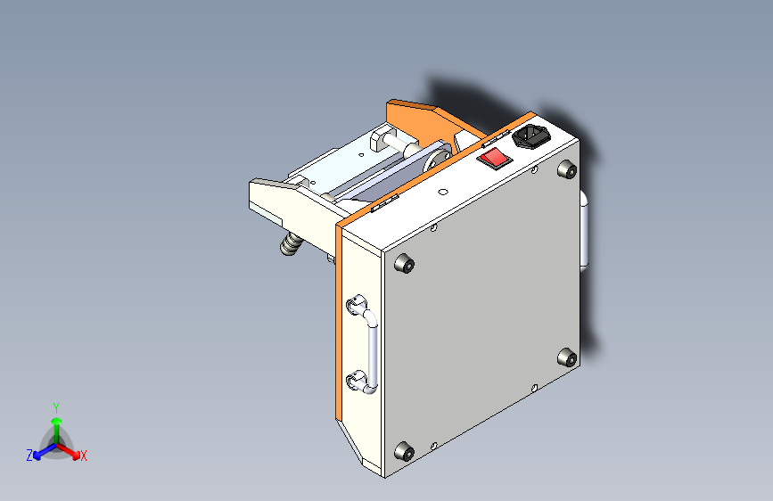 PCB电路板手动测试治具3D图