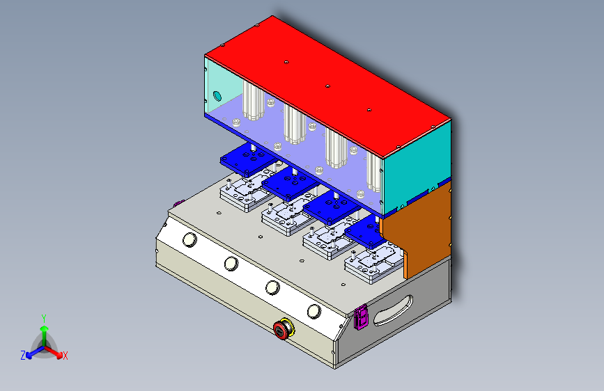 PCB功能测试治具3D图模型