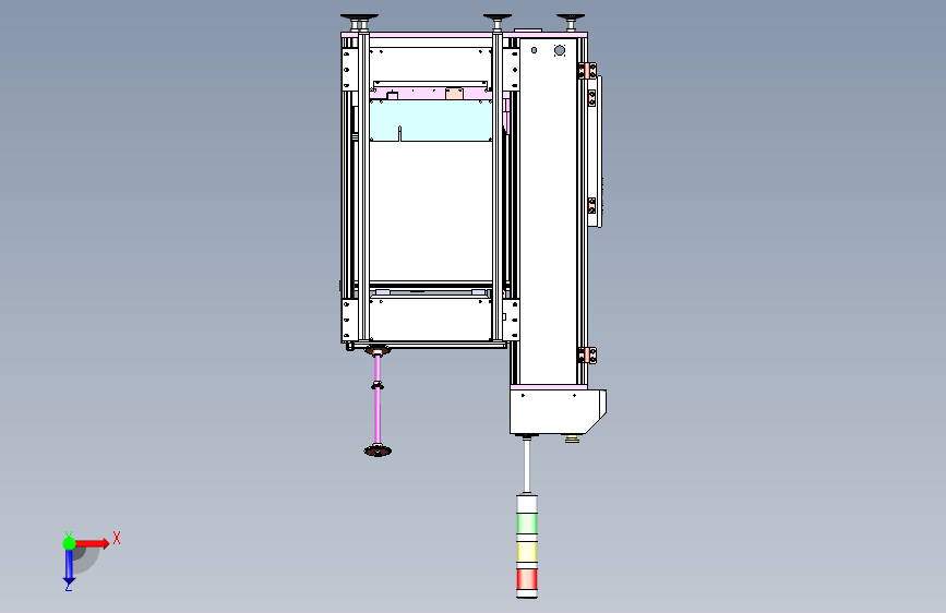 pcb上下板机 俯视图