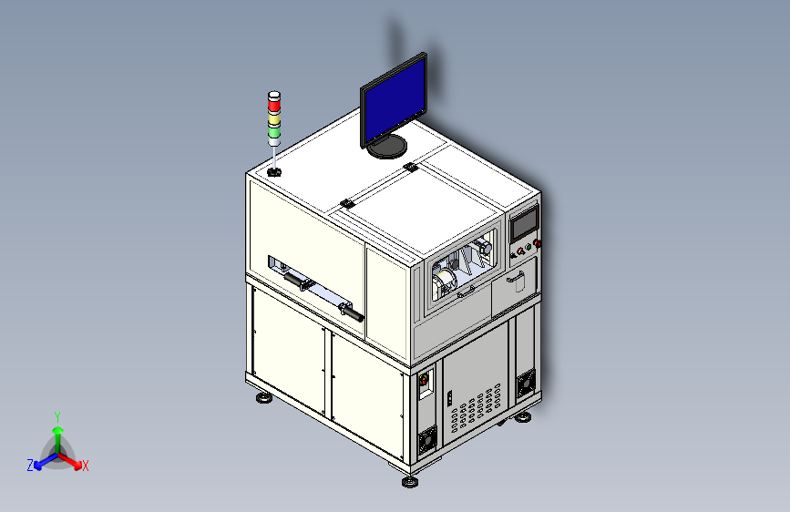 SMT在线视觉自动贴条码机
