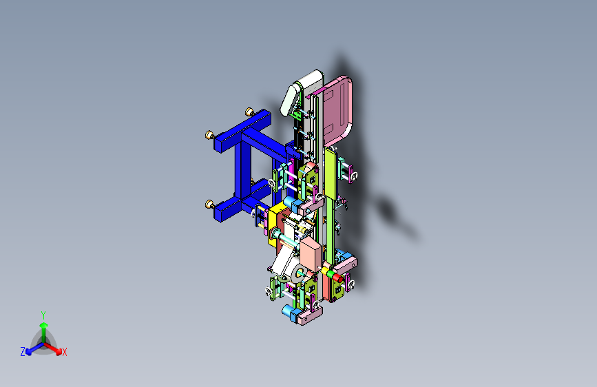 卧式贴标机瓶子贴标机3D图