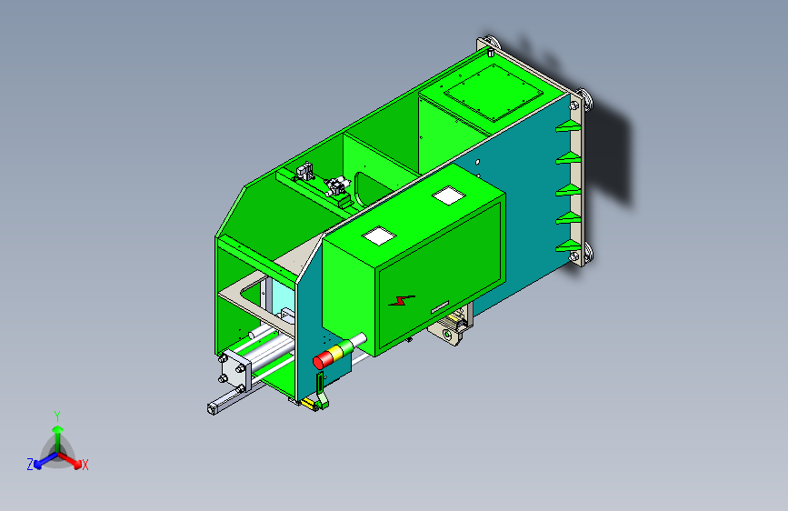 一款5T液压压机三维3D数模