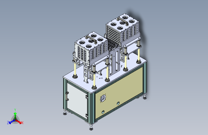 一款标准型自动上料TRAY机3D图纸