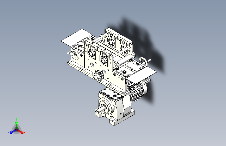 一款成卷机3D图纸