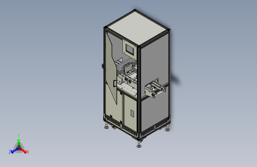一款电路板二维检测设备三维模型
