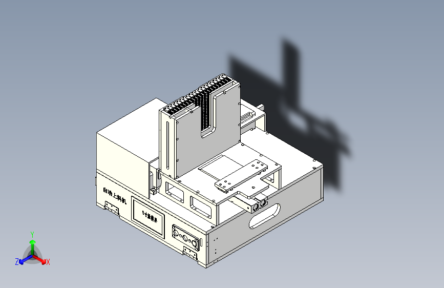 一款电子元件自动上料机3D模型