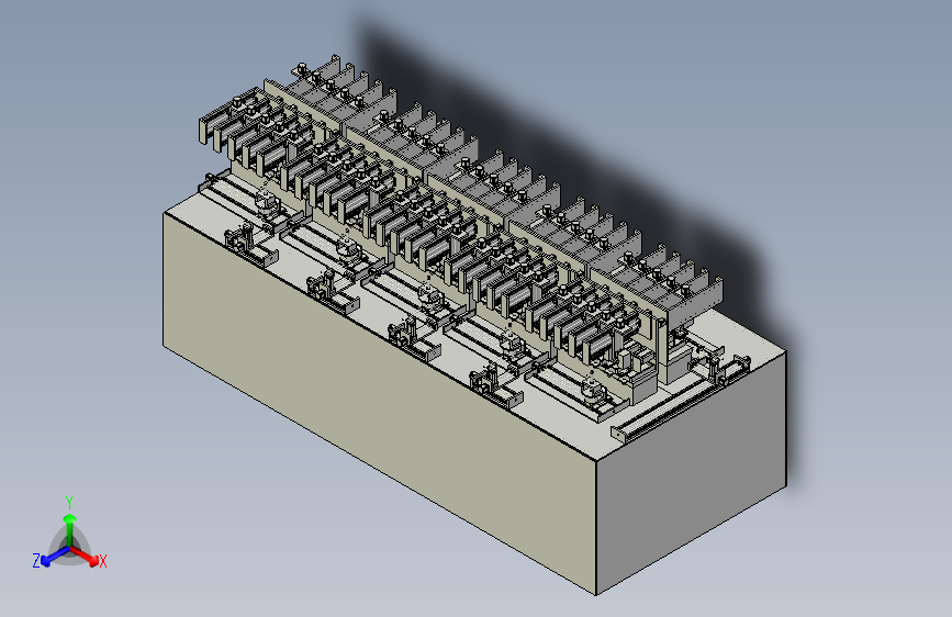 一款多工位移印机（平台）三维模型