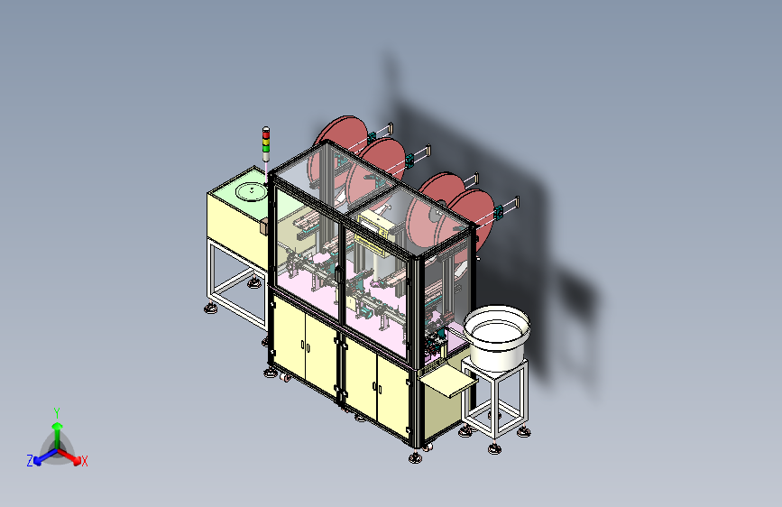 一款连接器插端子机设备3D模型