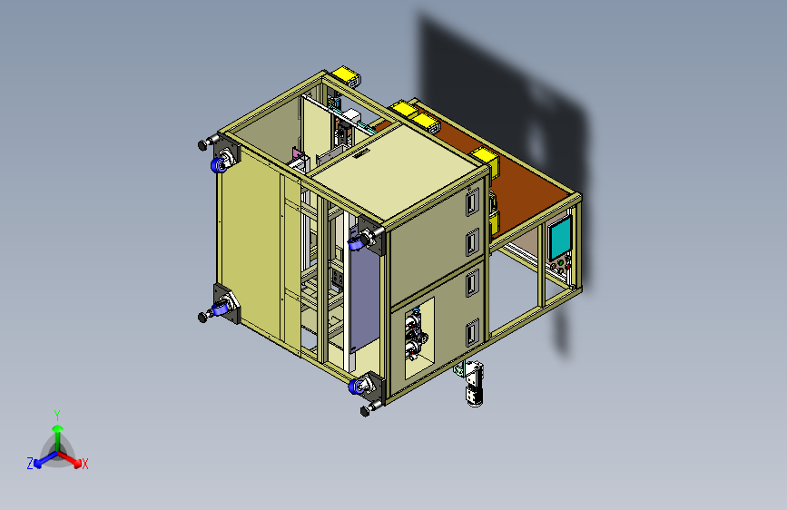 一款苹果手机自动扫码设备三维模型