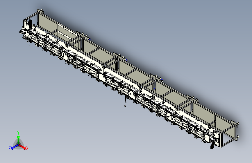 一种自制托盘直线导轨输送线