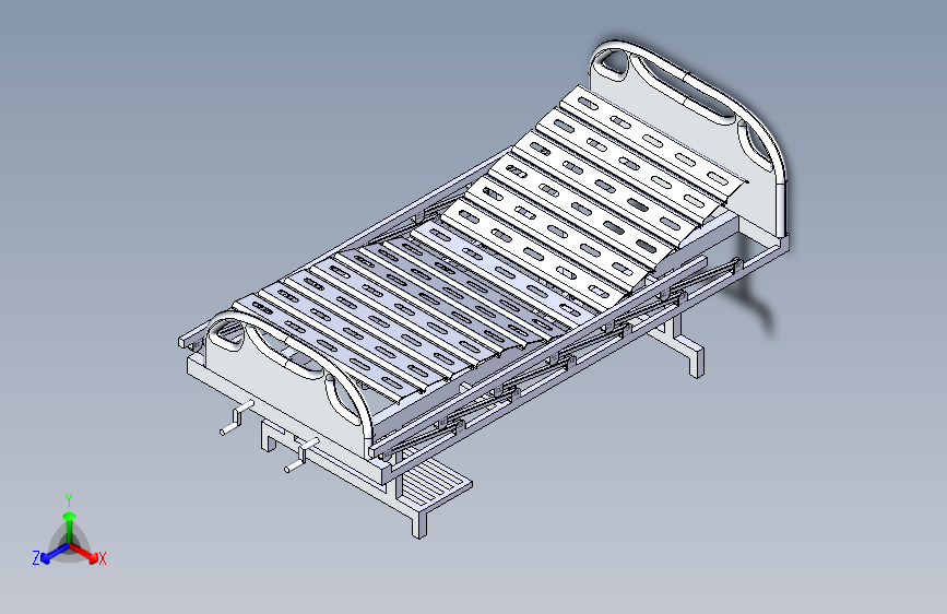 医院简易病床3D模型