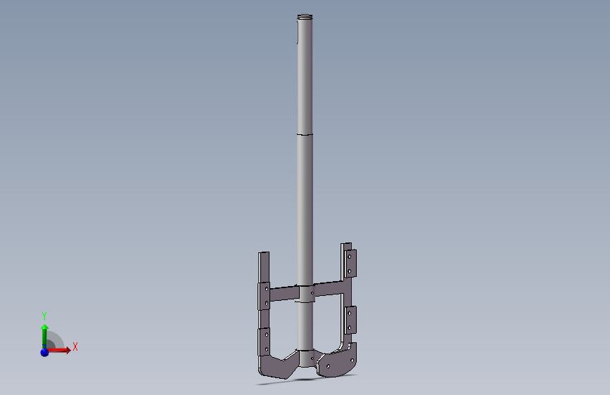 （2）        锚式搅拌桨，单个SW三维模型