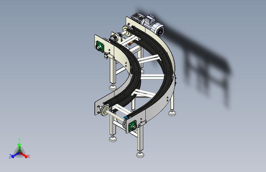 90度圆弧转弯机