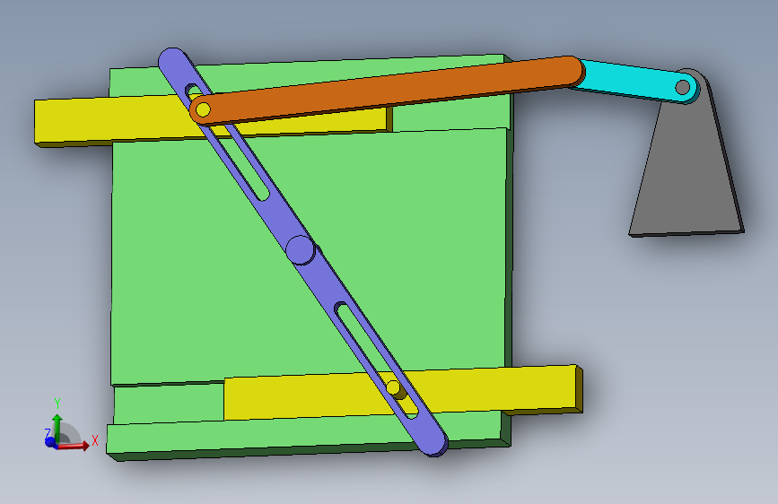 导杆双滑块机构