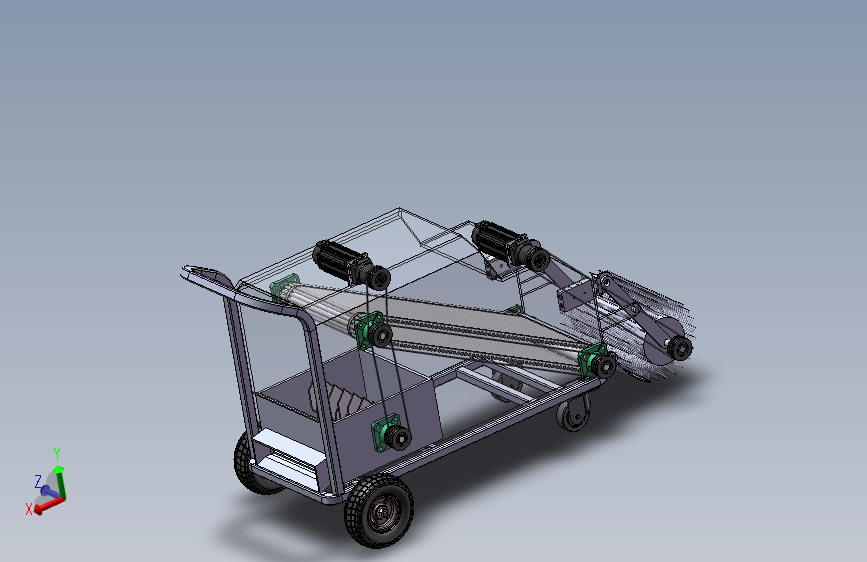 落叶清扫粉碎垃圾车