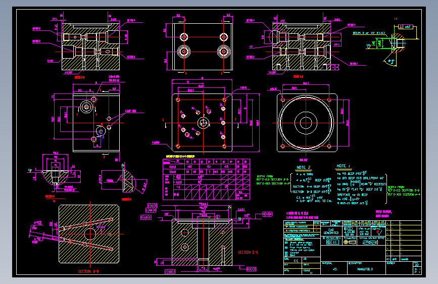 集成双向液压锁阀块图 37097==wb05