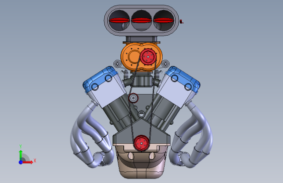 12缸汽车发动机