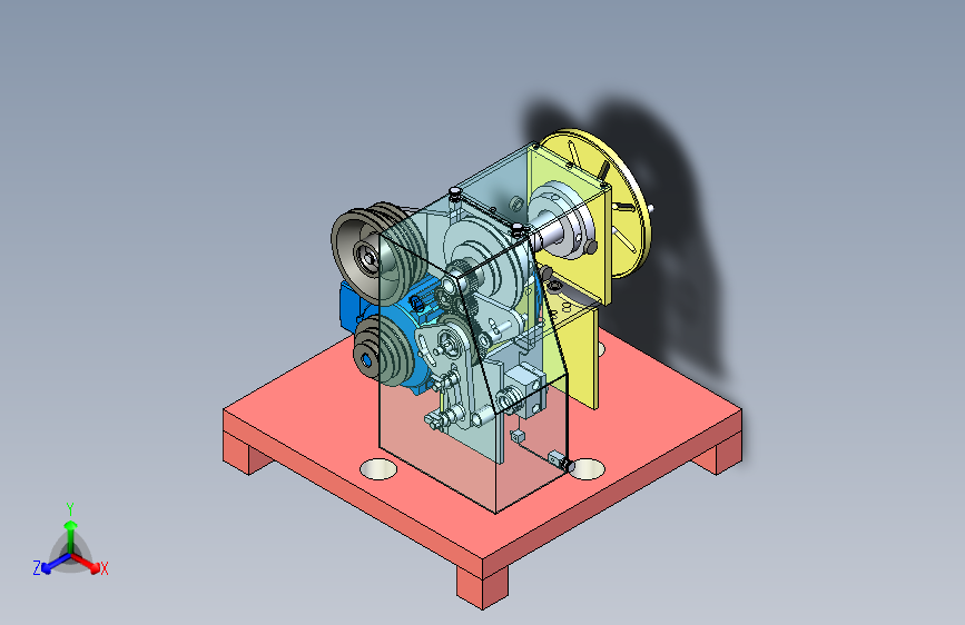 大型举重机卷绳机三维设计