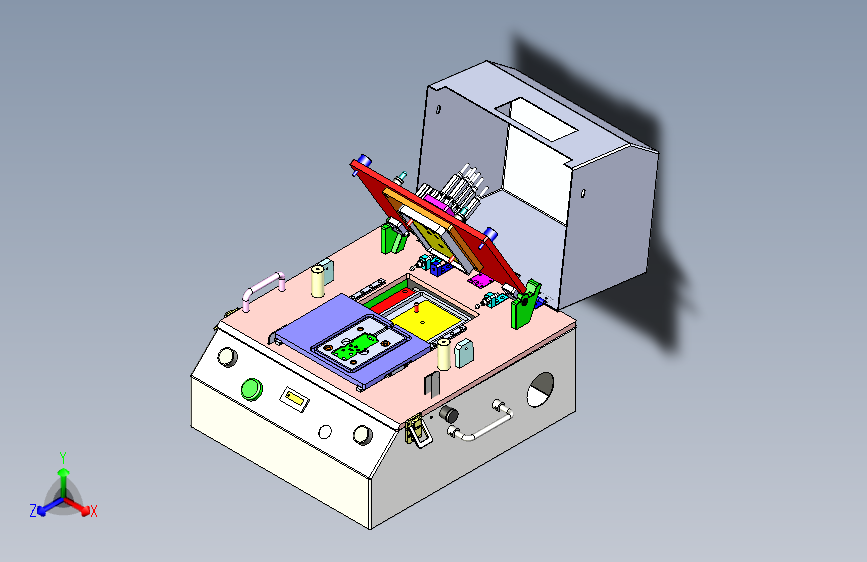 按键测试治具3D模型