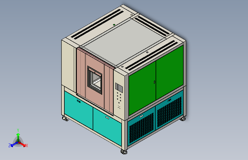 钣金柜 高温环境箱3D模型