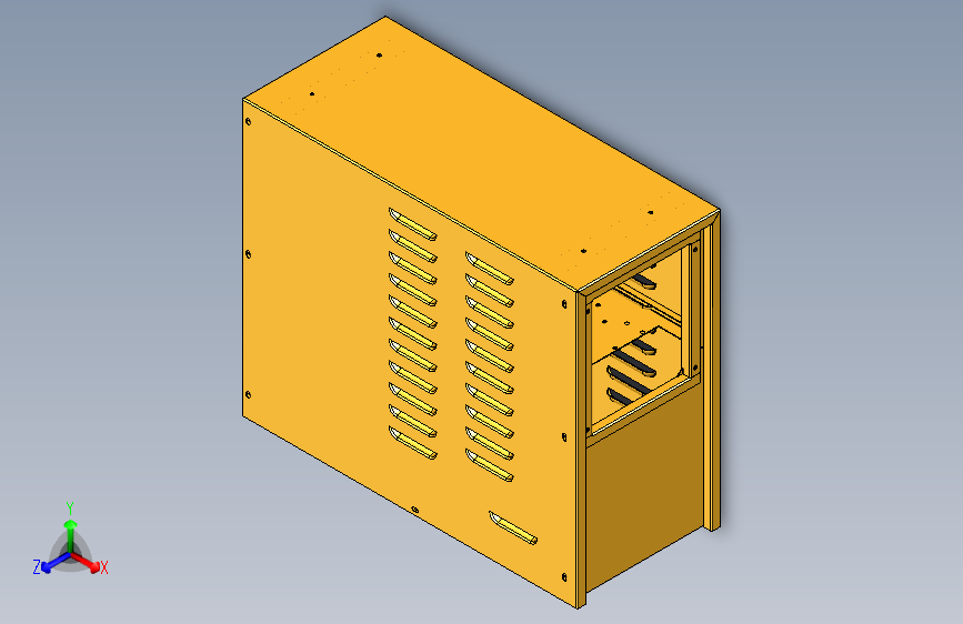 钣金机箱 点焊机箱3D模型