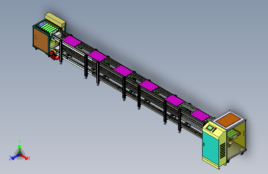 倍速链组装线图纸