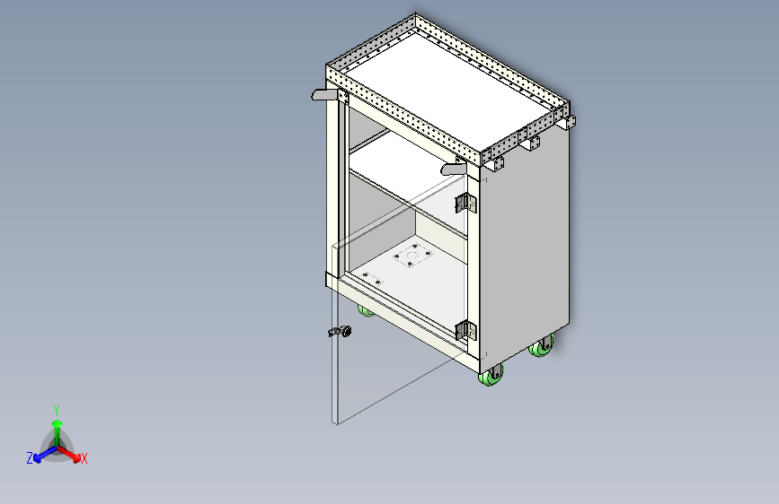 变压器质检用工具车三维模型