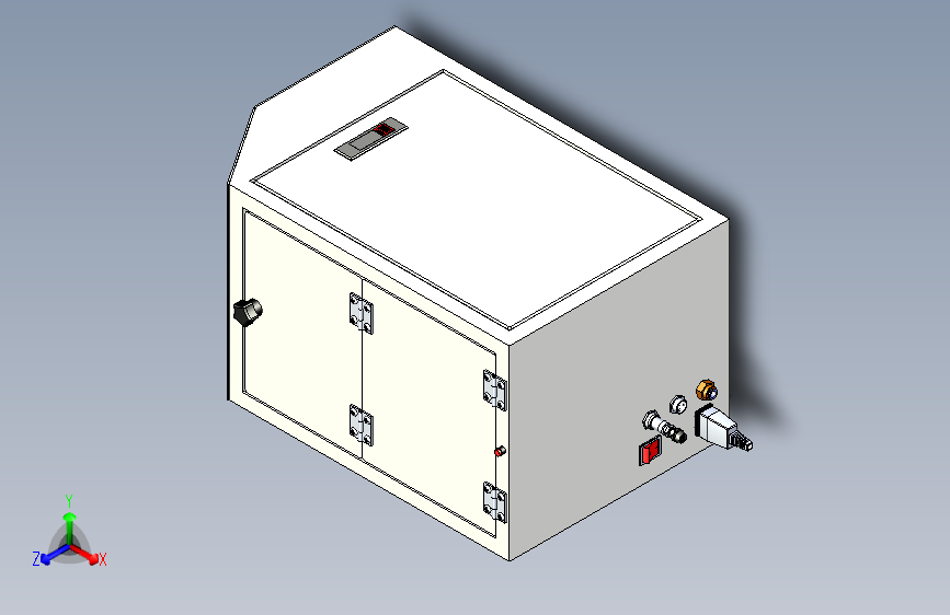 便携移动式电箱三维模型