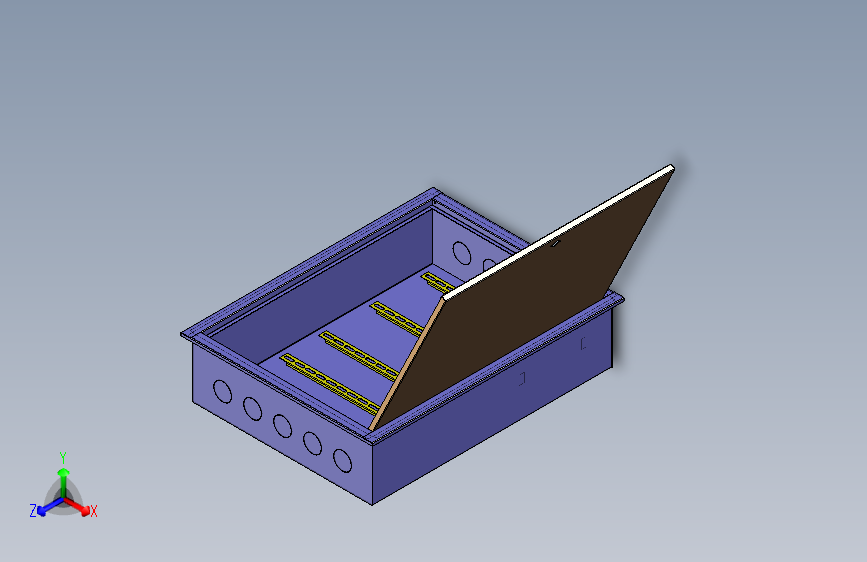 标准电气箱三维模型