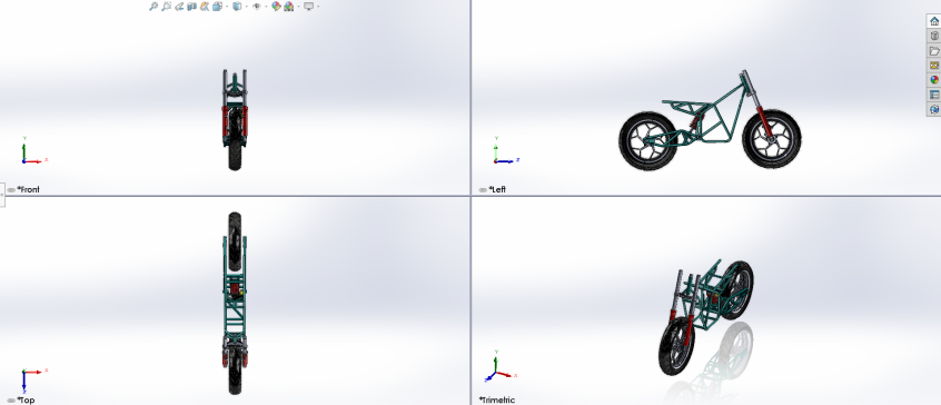 电动自行车管状空间框架C