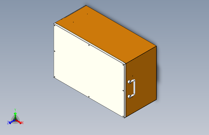 车用电池箱三维模型
