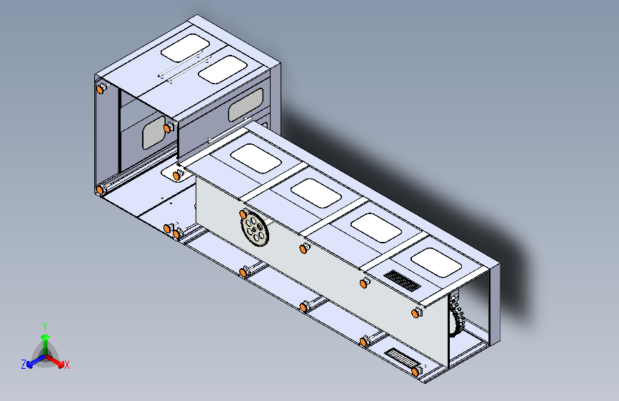 吹瓶机三维模型