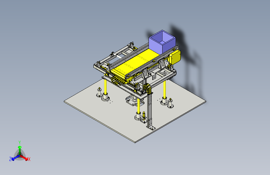 带送料的升降机