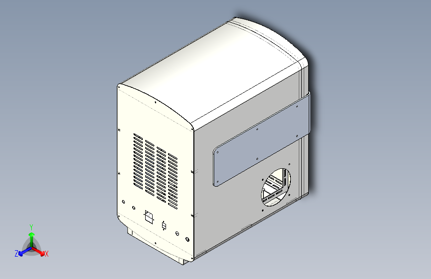 单罐机箱标准三维模型
