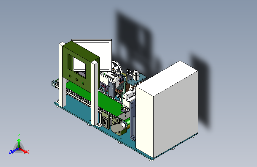 刮胶清洗设备3D模型